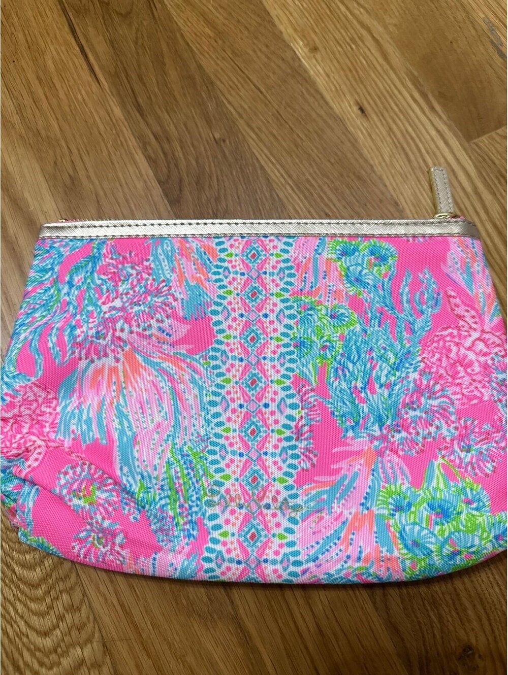 Lilly Pulitzer Padded Cosmetic Bag Pouch